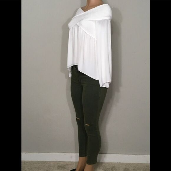 Ramy Brook by Martha Hunt Liza blouse. Ivory. NWOT - Picture 5 of 6